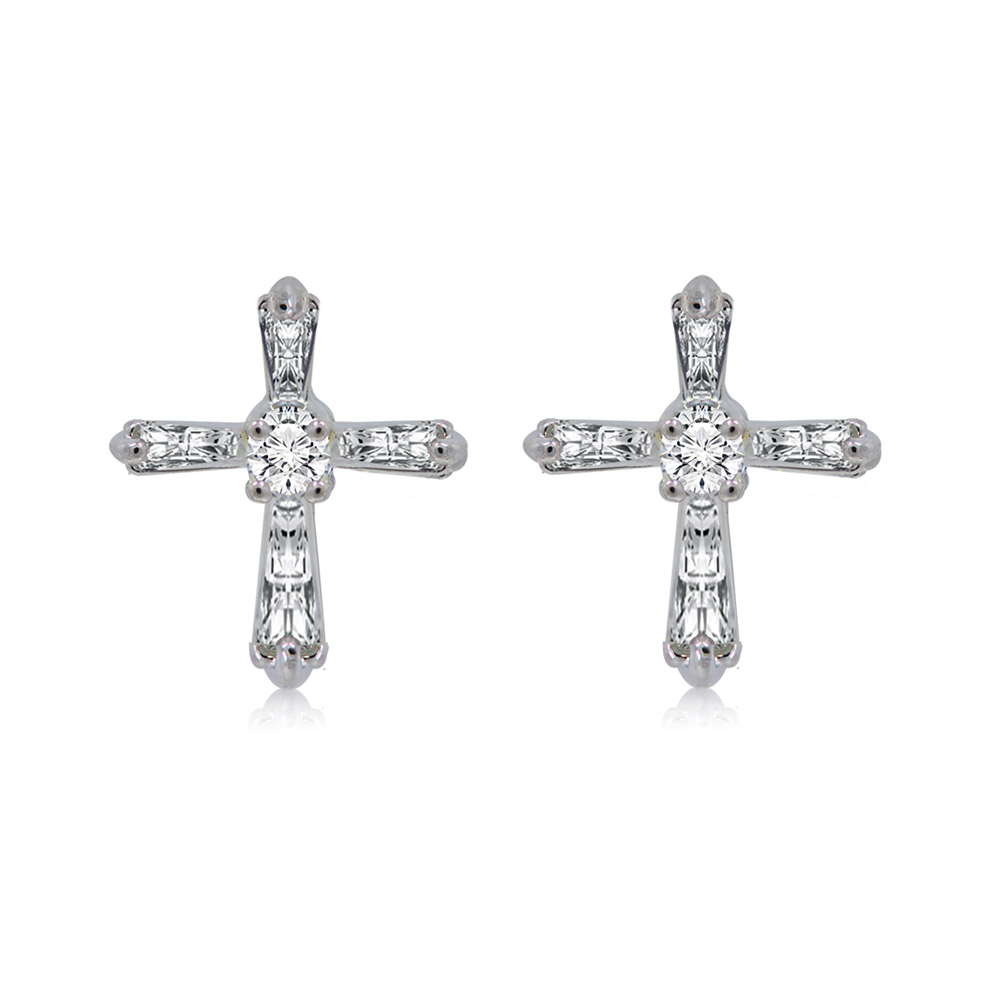 Vatican Cross Earrings