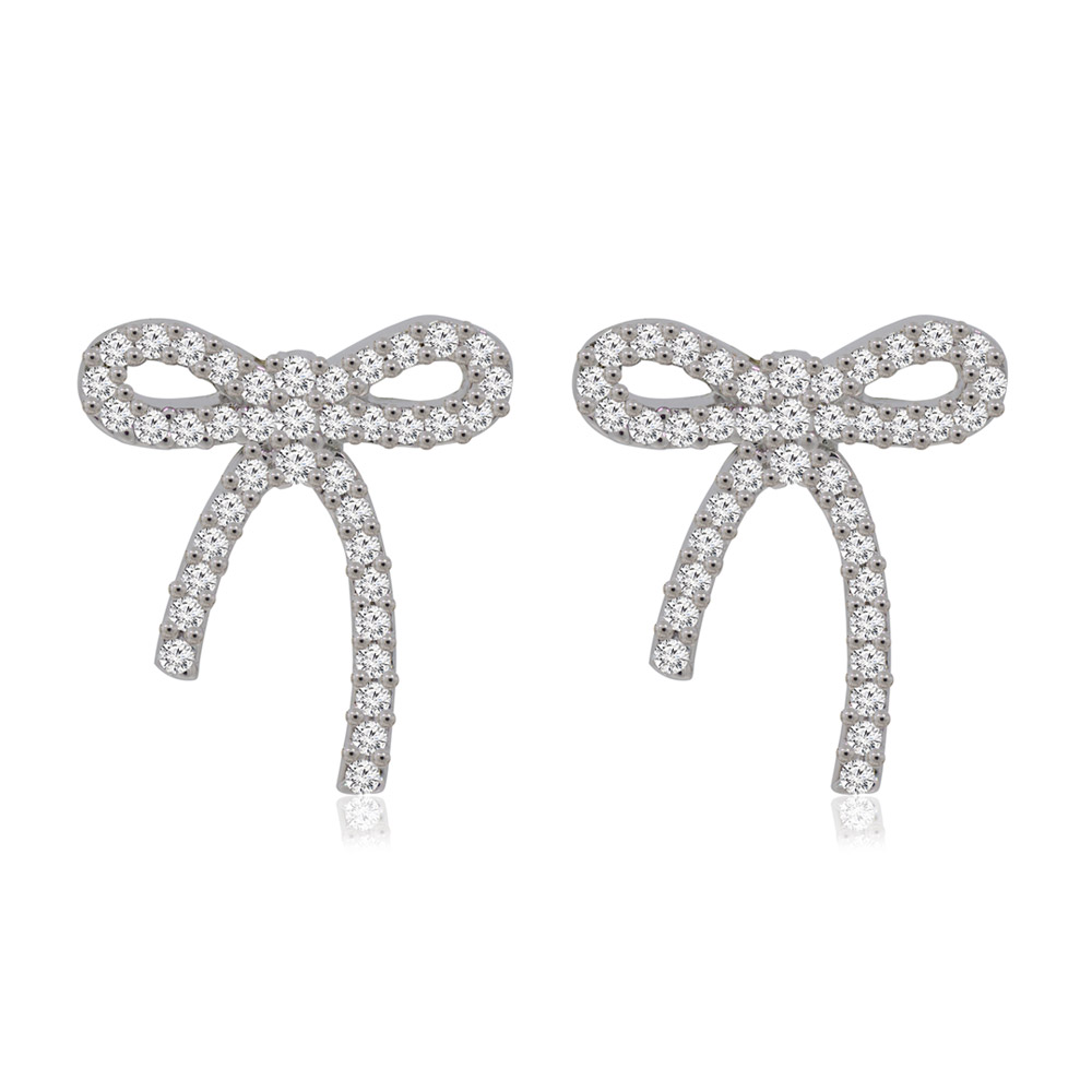 Sweet Bow Tie Stud Earrings