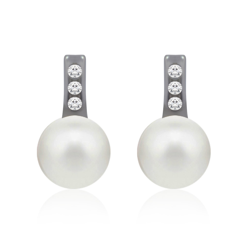 8.5MM Shell Pearl Earrings