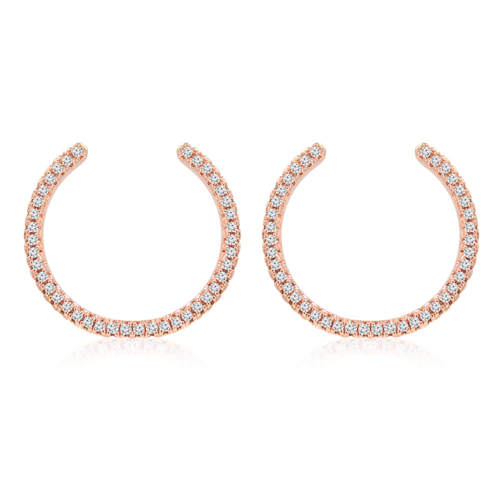 Open Circle Stud Earring