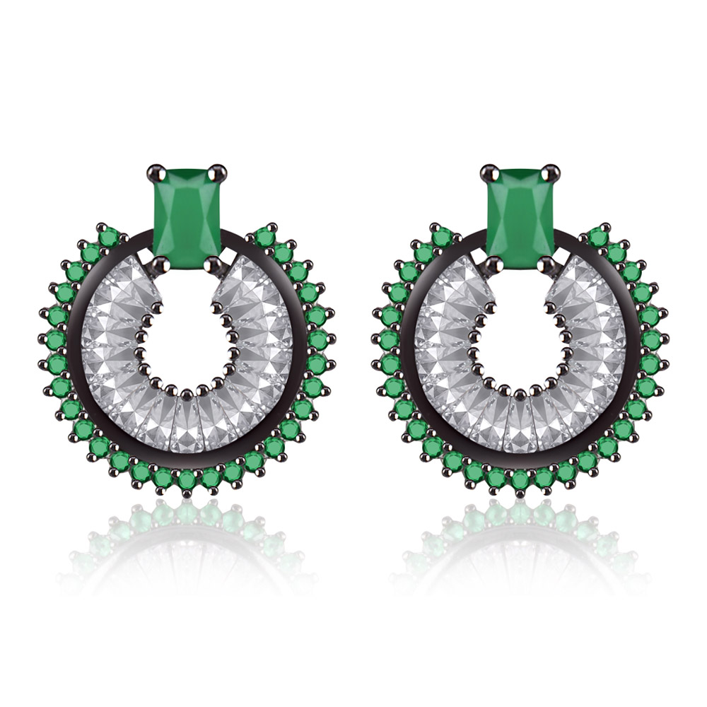Stunning Emerald CZ Earring