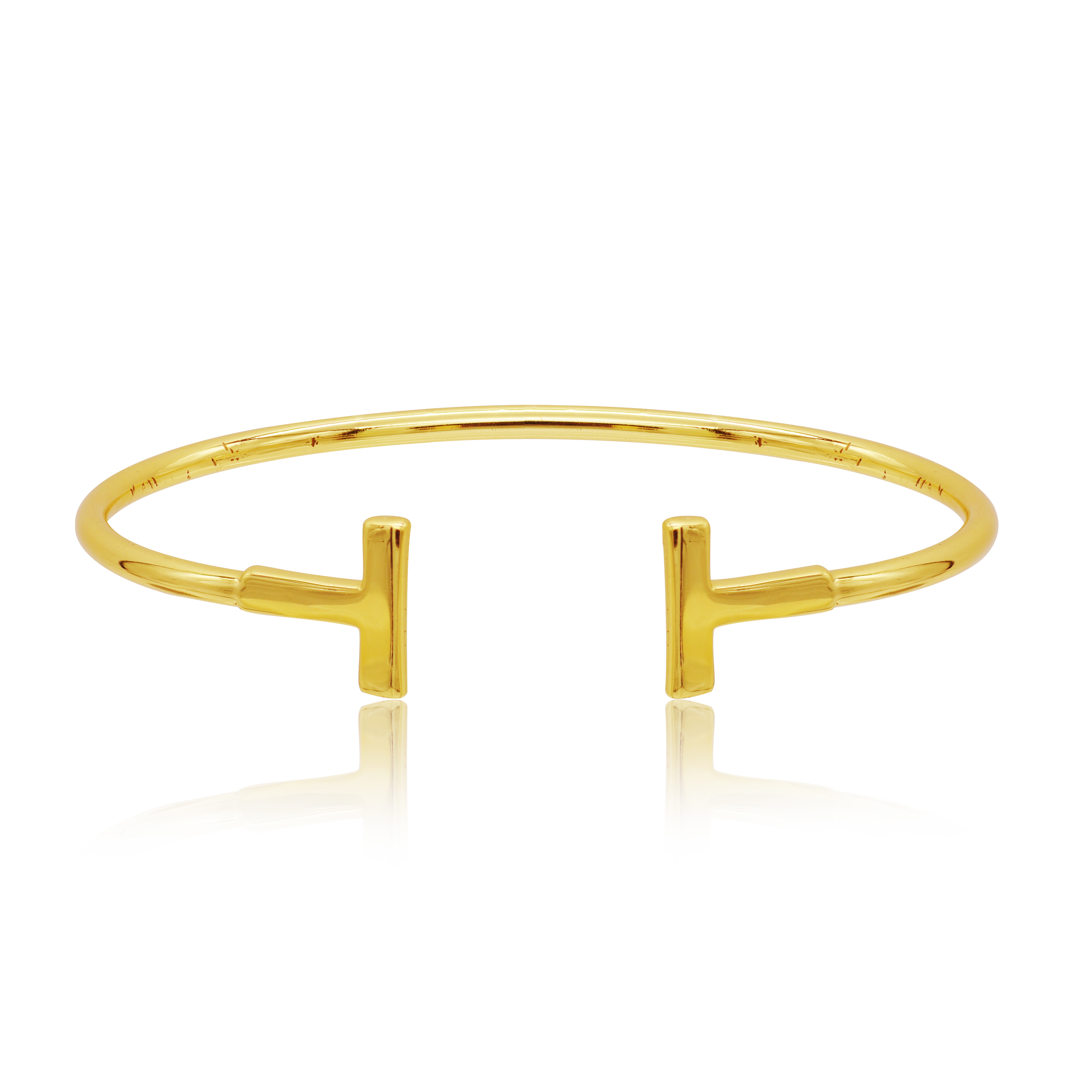 Modern Polished Bar Bangle