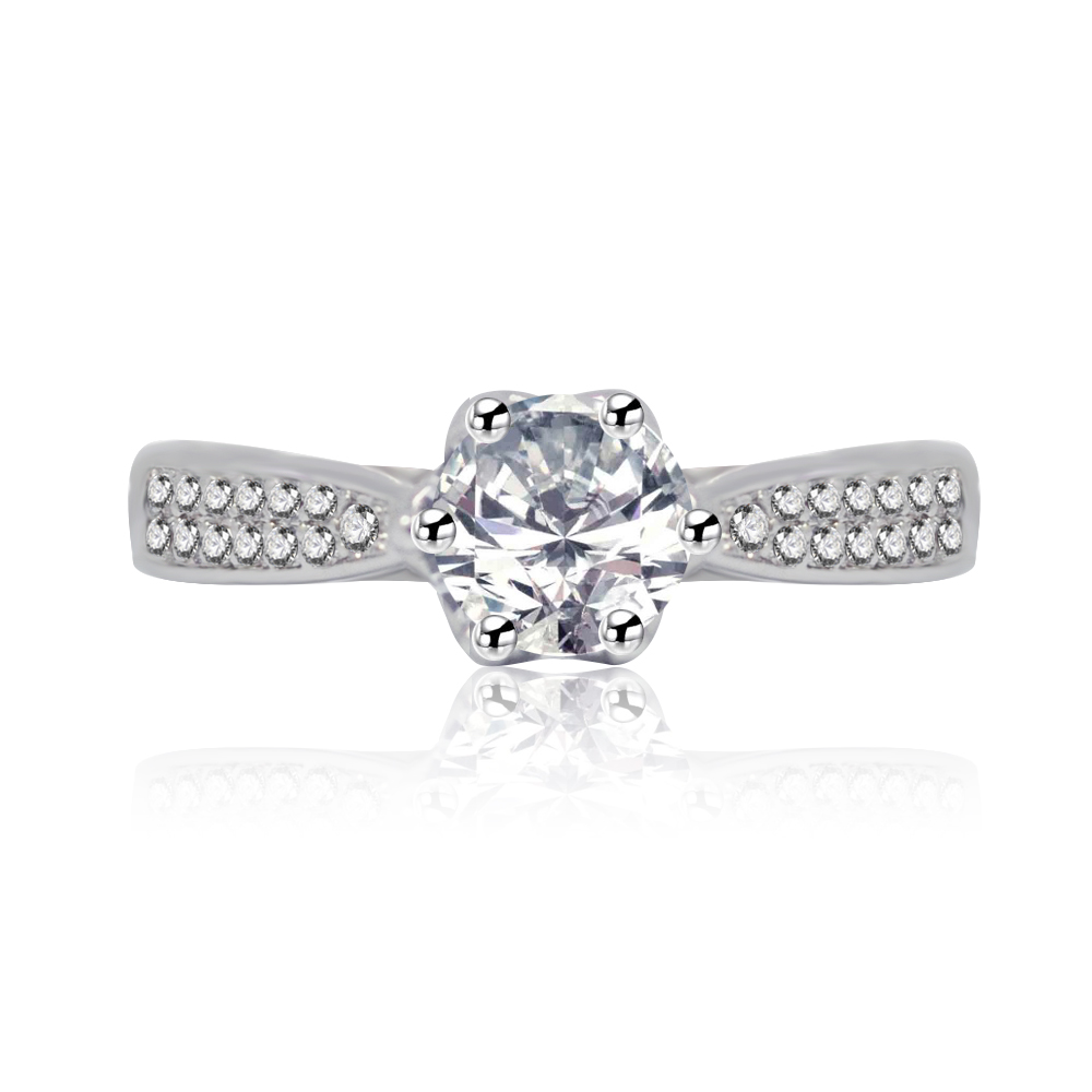 Classy Clear CZ Ring