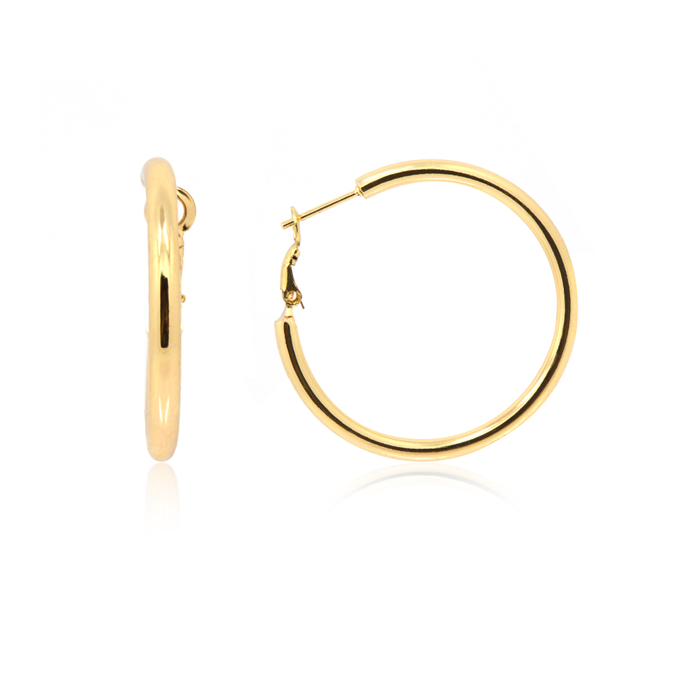 Gold Medium Hug Around Hoops