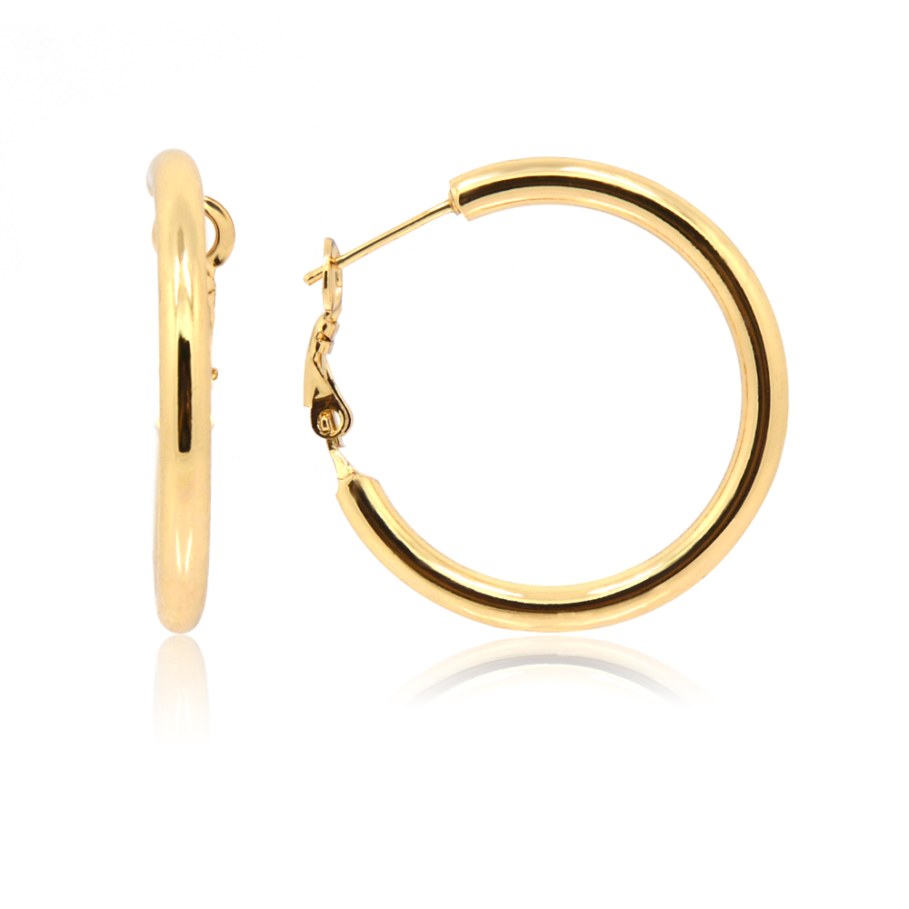 Gold Large Hug Around Hoops