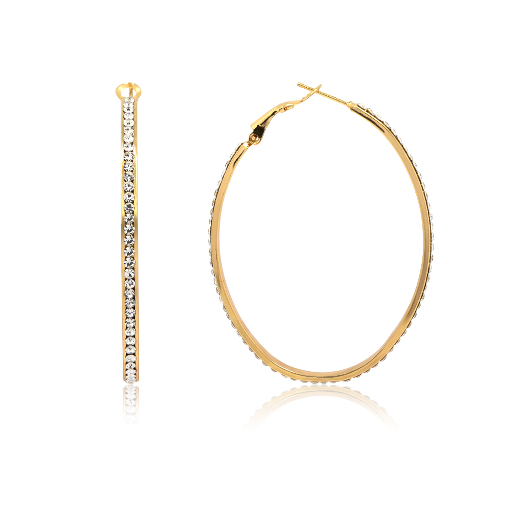 Cute Gold Hoop Huggie Earring